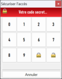 Sécurisation temporaire par digicode Sécurisation temporaire par digicode